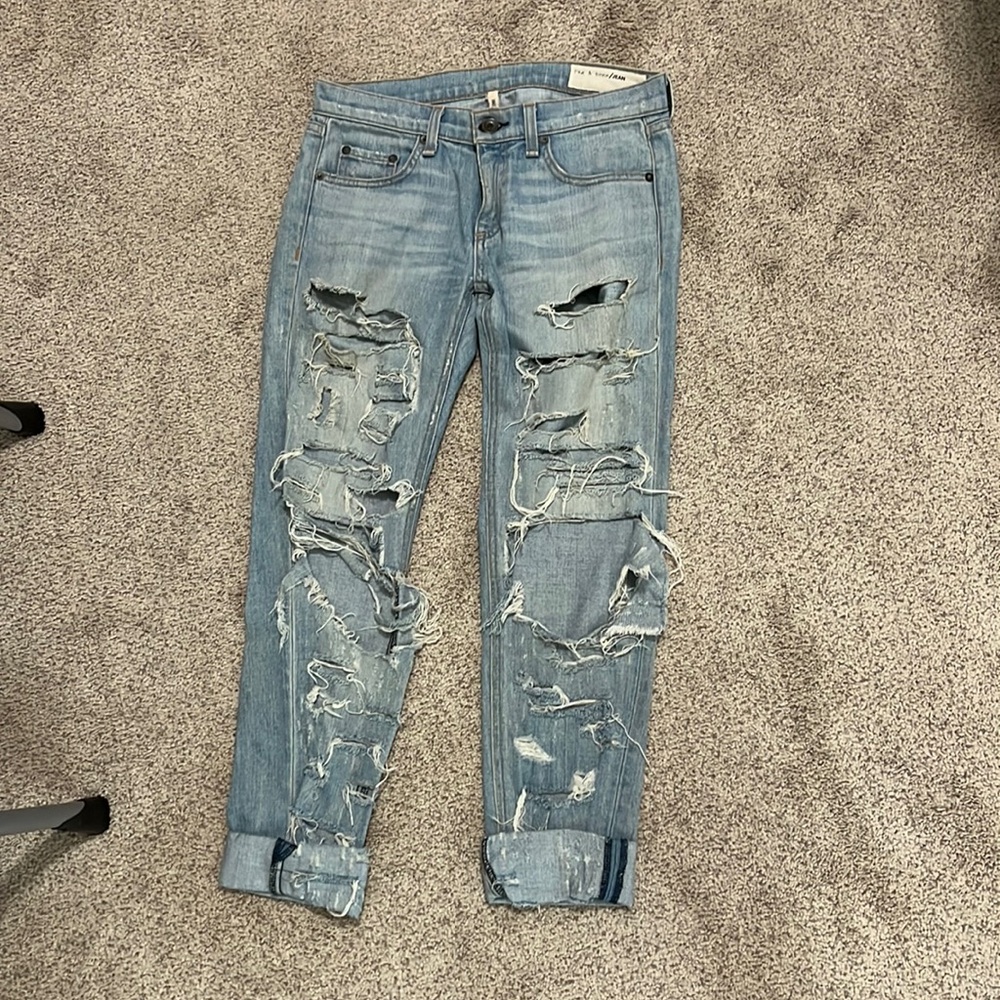 Rag & bone Dre distressed boyfriend jeans